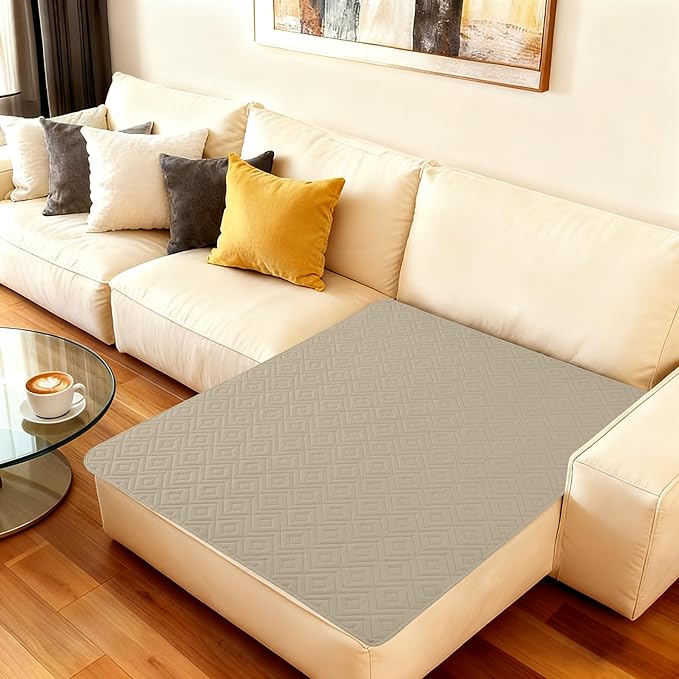 hyha Waterproof Dog Blanket, Soft Pet Bed Blankets, Waterproof Sofa Couch Cover for Dogs Washable, Reversible Pet Couch Covers for Sofa Furniture (40x50 Inch, Taupe/Beige)