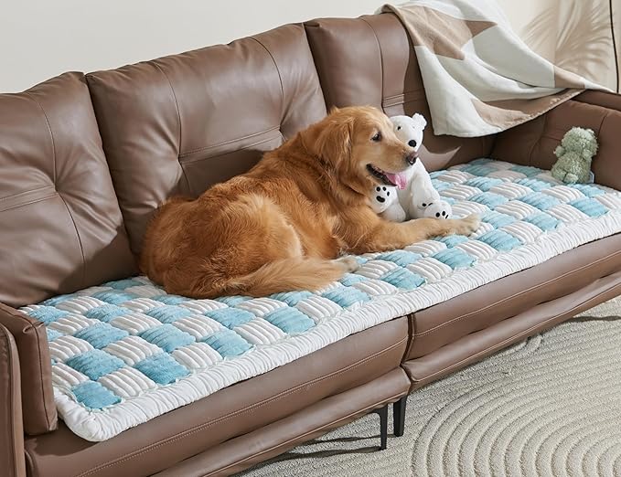 Couch Cushion Cover for dogs Sofa Cover Washable Pet Love Seat Couch Covers for Sofa Slipcovers Couch Protector Blanket for Dogs Sofa Cushion Covers for Pets Washable Pad Blue 70x210cm/27.6x82.7in