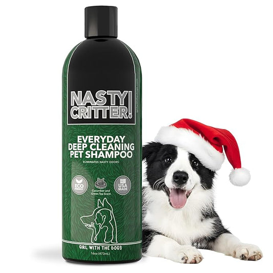 Nasty Critter! by Girl With The Dogs - Made in USA - Deep Clean Everyday Dog Shampoo for 8 Weeks+ (16 Oz)