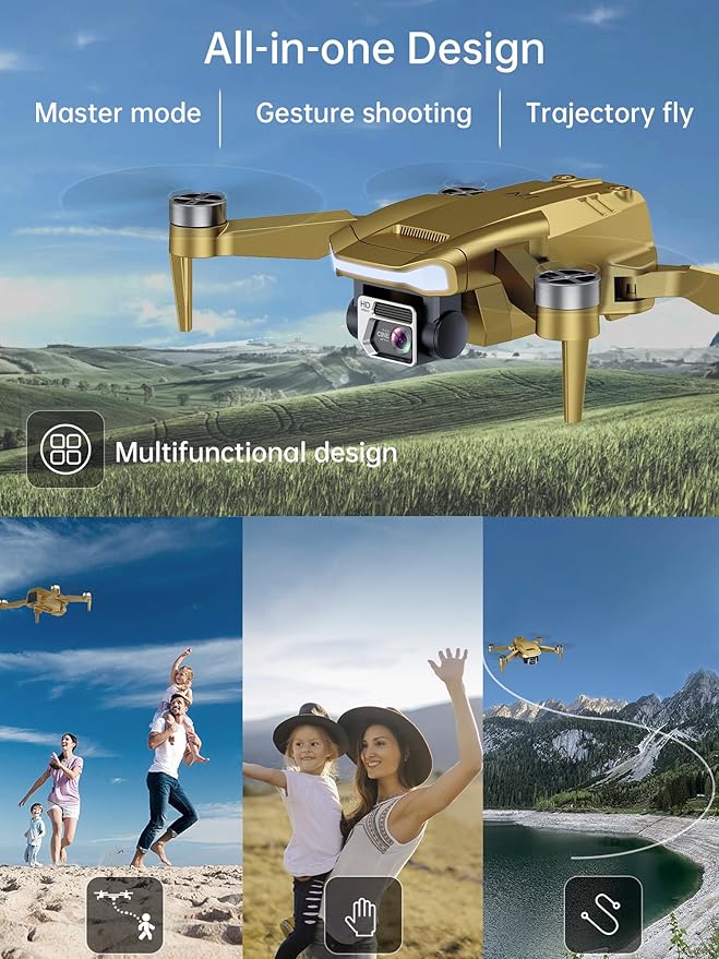 2650 ft Long Range Super Enduring Brushless Motor Drone with 84 Mins Super Long Flight Time, Drone with 4K HD Camera for Beginners, CHUBORY A77 WiFi FPV Quadcopter, Follow Me, Auto Hover, 3 Batteries
