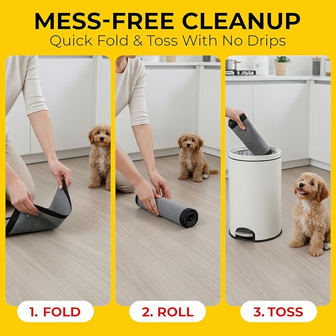 Glad for Pets Black Charcoal Puppy Pads, 23"x23" Disposable Training Pads That Absorb & Neutralize Urine with Activated Carbon - 100 Count
