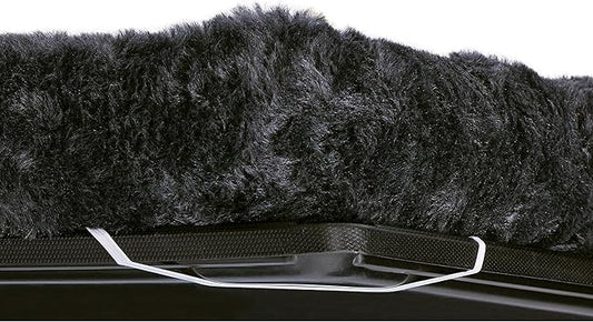 MidWest Homes for Pets QuietTime XXS Dog Bed – Gray Faux Fur Bolster, Ultra-Soft and Machine Washable, Fits 18-Inch Crates and Carriers, for Small Dogs and Cats