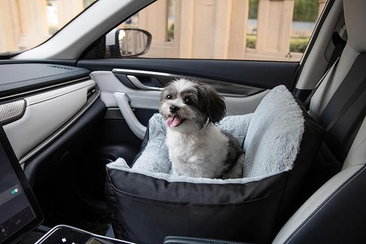Best Pet Supplies Dog House Bed Crate Mat Tent Indoor Round Soft Plush for Small, Medium, and Large Breeds - Black, 21 x 20 x 14
