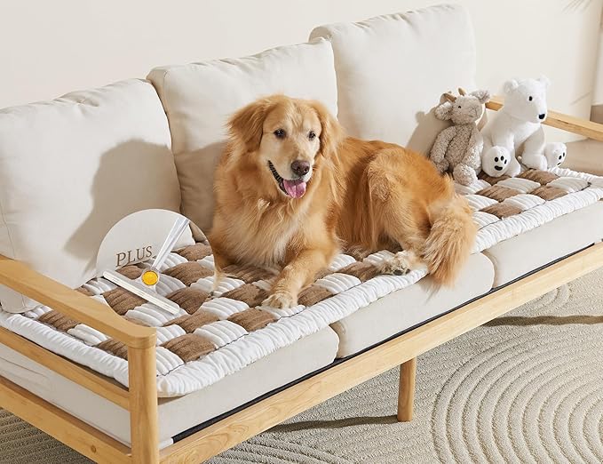 Couch Cushion Cover for dogs Sofa Cover Washable Pet Love Seat Couch Covers for Sofa Slipcovers Couch Protector Blanket for Dog Sofa Cushion Covers for Pet Washable Pad Dark Brown 70x180cm/27.6x70.9in