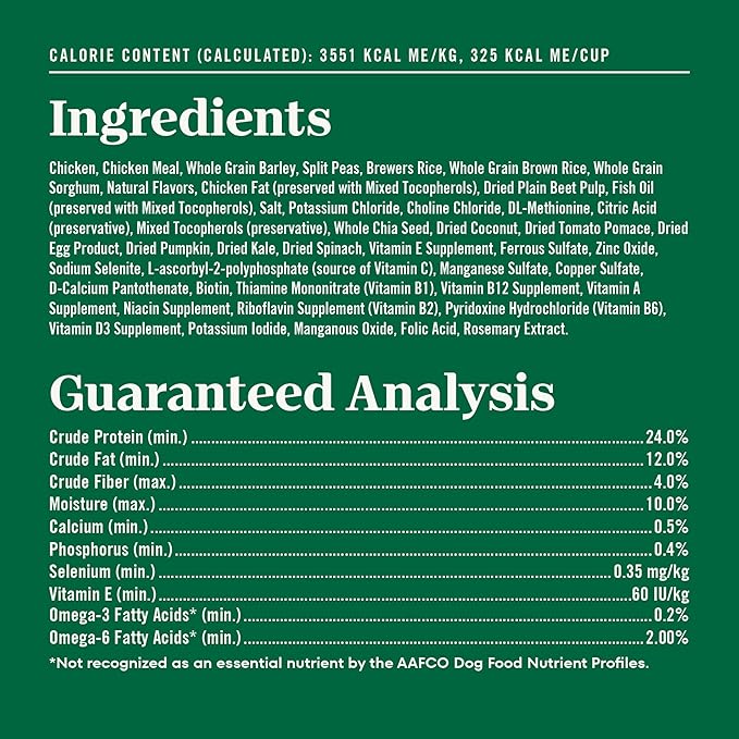 Nutro Natural Choice Chicken & Brown Rice Senior Dog Food Dry Recipe, 30 lb. Bag