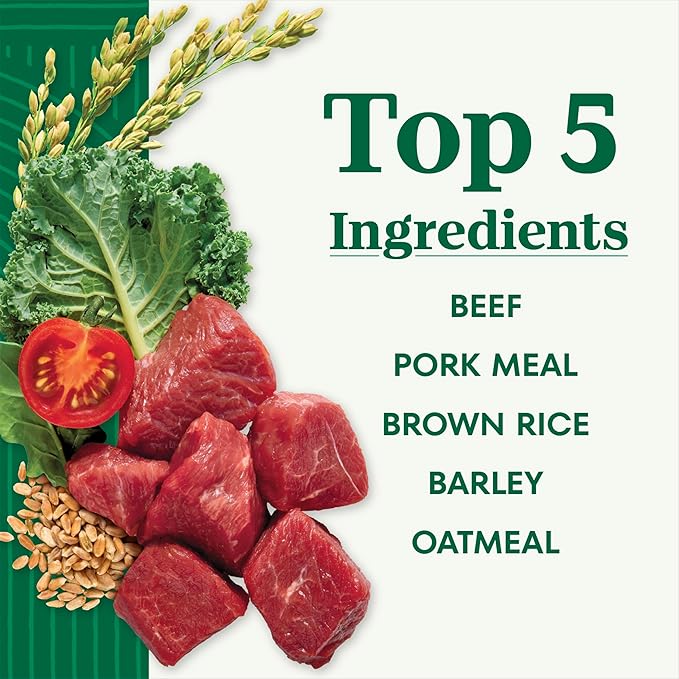 Nutro Natural Choice Beef & Brown Rice Adult Dry Dog Food Recipe, 4.5 lb. Bag