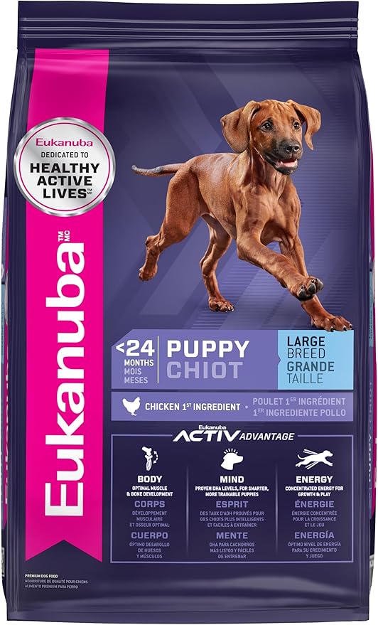 EUKANUBA Puppy Large Breed Dry Dog Food, 40 lb Bag