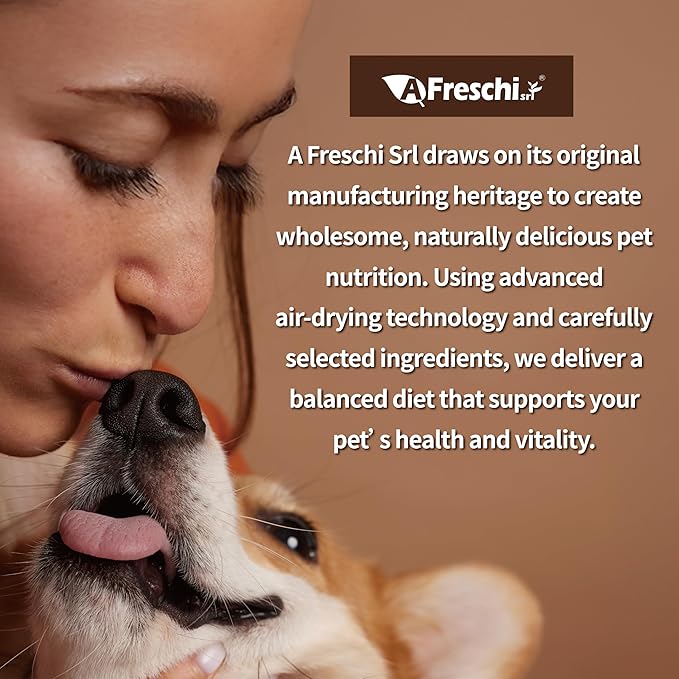 AFreschi Air-Dried Dog Food Turkey Recipe 2.2 lb, All-Natural, Complete & Balanced, Single-Animal Protein, Grain-Free, High-Protein, Limited Ingredients