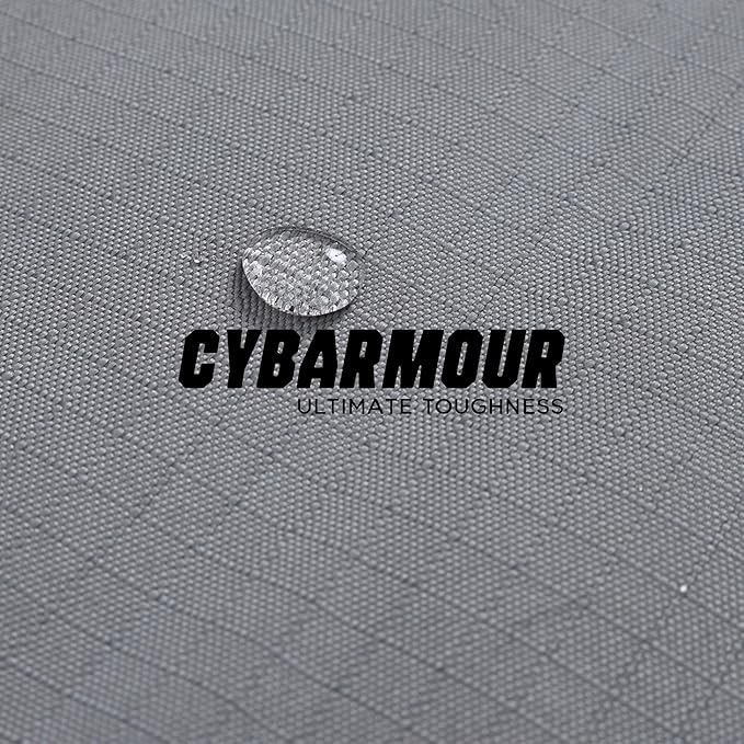 Cybarmour Chew Proof Dog Crate Pad - Outdoor Indestructible Dog Bed - Tough - Potable - Machine Washable - Water & Dirt-Resistant - Extra Large Breeds & Fits 48-Inch Crate - 47"x29", Limestone