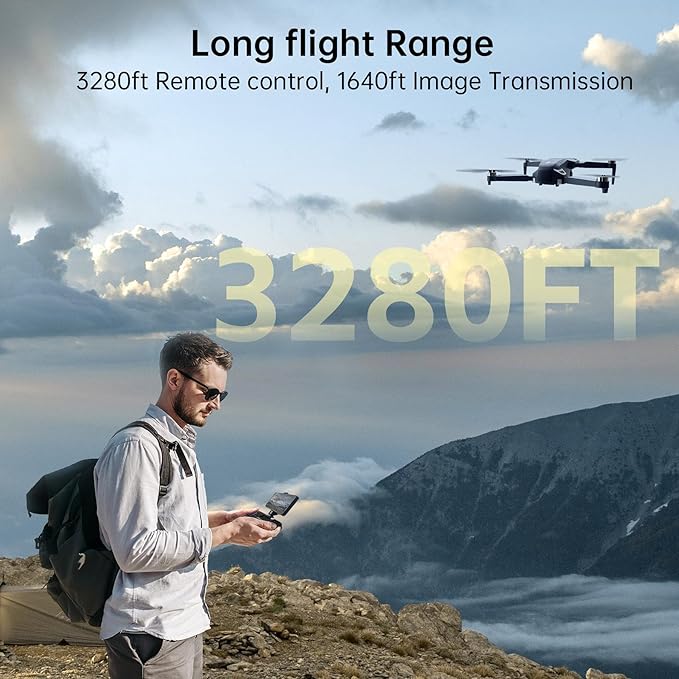 CHUBORY X10 PRO GPS Drone with Camera for Adults 4K UHD, 90 Min Extended Flight Duration, 3280 FT Vast Control Range, Auto Return Home, Track Me Mode, Brushless Engine, 5G FPV RC Quadcopter for Novices (<0.55lb)