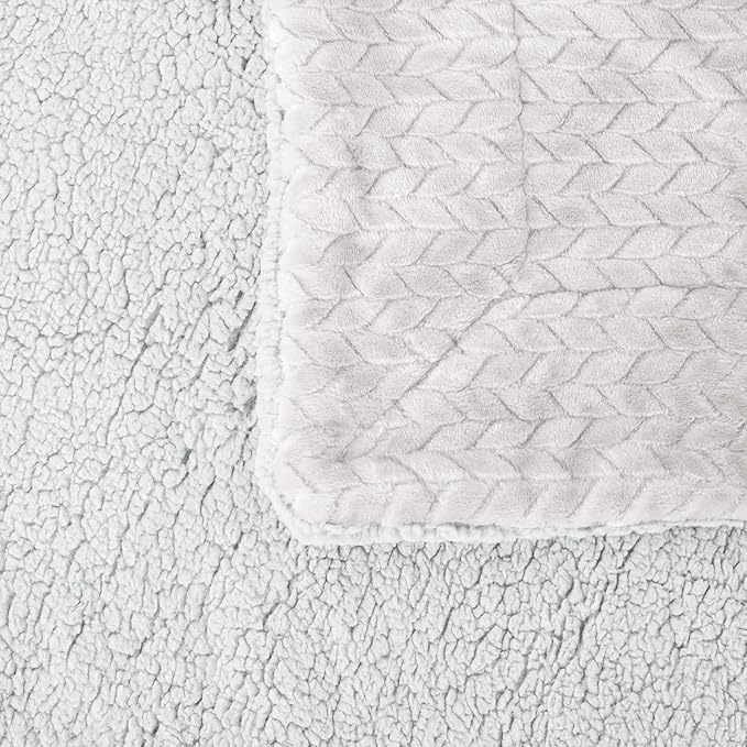 Fuzzy Blanket or Fluffy Blanket for Baby Girl or boy, Soft Warm Cozy Coral Fleece Toddler, Infant or Newborn Receiving Blanket for Crib, Stroller, Travel, Outdoor (40" x 48", MD-Milk)