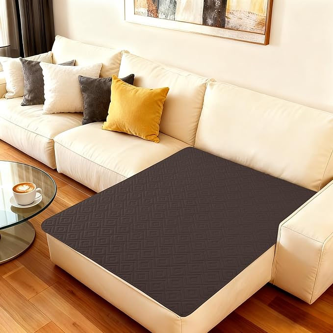 hyha Waterproof Dog Blanket, Soft Pet Bed Blankets, Waterproof Sofa Couch Cover for Dogs Washable, Reversible Pet Couch Covers for Sofa Furniture (40x50 Inch, Chocolate/Dark Grey)