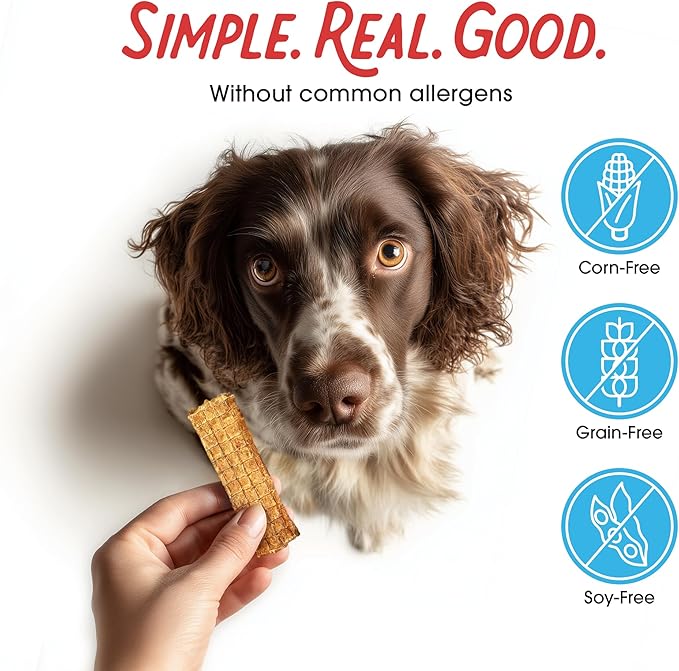 Farmland Traditions Dogs Love Chicken Jerky Dog Treats (3 lb) & The Good List Air-Dried Dog Food with Chicken & Bone Broth (1 lb) Bundle, High-Protein & Grain-Free