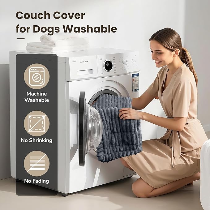 Pet Couch Covers for Dogs Washable Couch Protector for Cushion, Dog Friendly Furniture Covers Protector