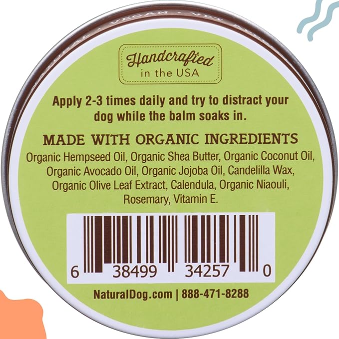 Natural Dog Company Wrinkle Balm for Dog Wrinkles (1oz Tin) All-Natural, Lick-Safe Dog Lotion for Dry Itchy Skin, French Bulldog Skin Care, Moisturizes & Cleans Wrinkle Folds, Plant-Based, Made in USA