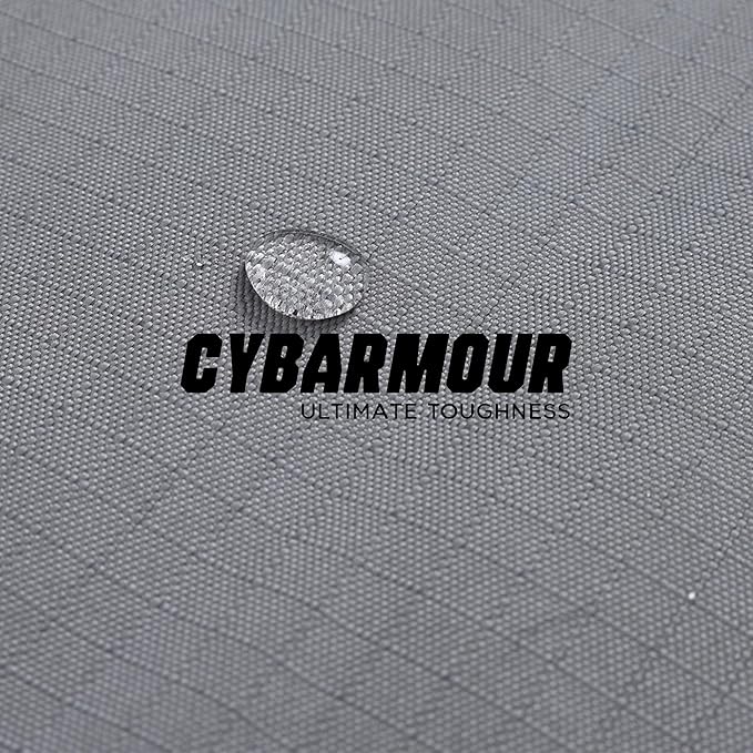 Cybarmour Chew Proof Dog Crate Pad - Outdoor Indestructible Dog Bed - Tough - Potable - Machine Washable - Water & Dirt-Resistant - Extra Large Breeds & Fits 48-Inch Crate - 47"x29", Black