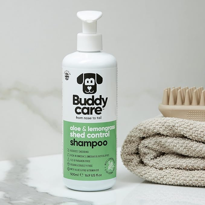Shed Control Dog Shampoo Aloe & Lemongrass Scented | with Aloe Vera and Pro Vitamin B5 (50.72oz)