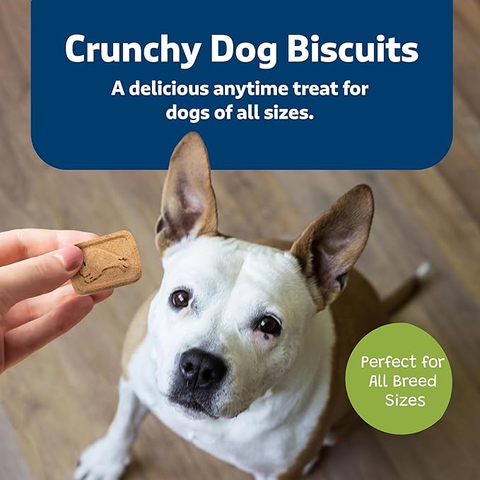 Blue Buffalo Mini Health Bars Crunchy Dog Biscuits, Oven-Baked with Natural Ingredients, Apples & Yogurt, 2-lb Box