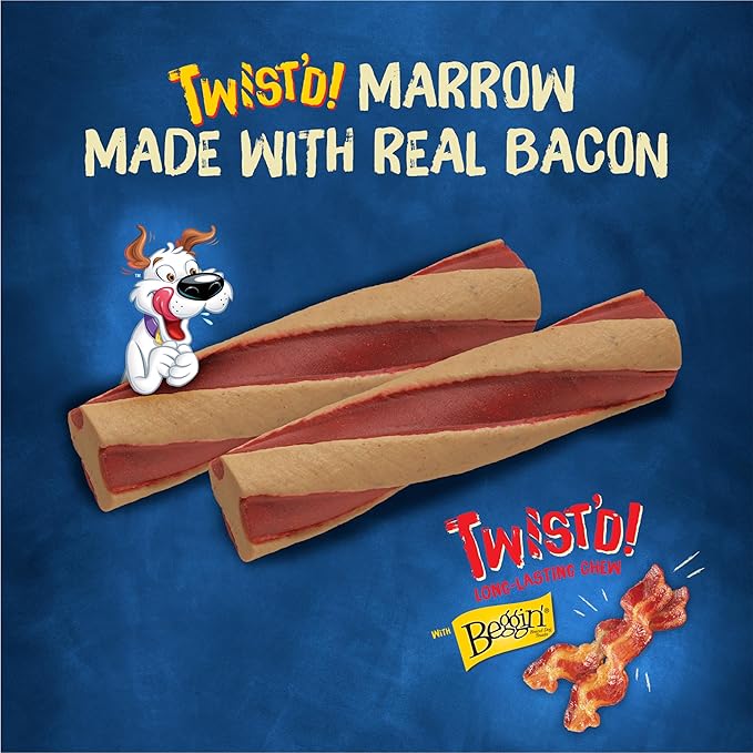 Purina Busy with Beggin’ Twist’d Adult Dog Chew Bone Treats - (Pack of 6) 2 ct. Pouches