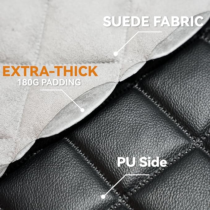 Car Front Seat Cover for Dogs, Waterproof PU Leather Car Seat Protector for Pets & Kids,Nonslip Scratchproof Front Passenger seat Covers Fits for Most Cars, Trucks, SUVs