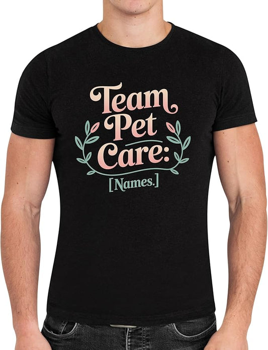Classic Hobby Group T-Shirt with Name Interest Fun Trend Pet Care - Team Pet Care Black