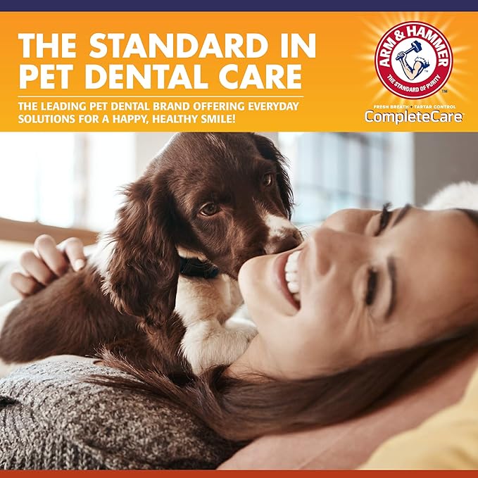 Arm & Hammer Complete Care Dog Dental Spray, Mint Flavor, Easy Brushless Dog Breath Freshener, Baking Soda Enhanced Formula for Fresh Dog Breath, 6oz