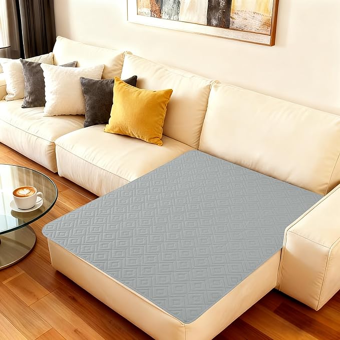 hyha Waterproof Dog Blanket, Soft Pet Bed Blankets, Waterproof Sofa Couch Cover for Dogs Washable, Reversible Pet Couch Covers for Sofa Furniture (40x50 Inch, Grey/Light Grey)