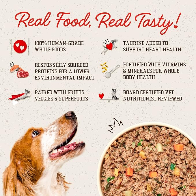 Stella & Chewy's FreshMade Frozen Fresh Grain-Free Meat-a-Palooza Dog Food, 16-oz Pouch (Pack of 4)