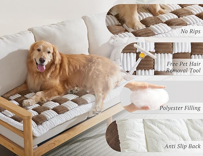 Couch Cushion Cover for dogs Sofa Cover Washable Pet Love Seat Couch Covers for Sofa Slipcovers Couch Protector Blanket for Dogs Sofa Cushion Covers for Pets Washable Pad Blue 70x180cm/27.6x70.9in
