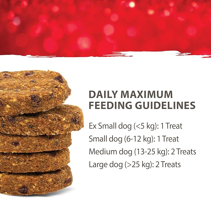Caledon Farms Turkey with Cranberry Protein Cookies Dog Treat Biscuits, No Additives, Preservatives Free, 9.5 Ounces