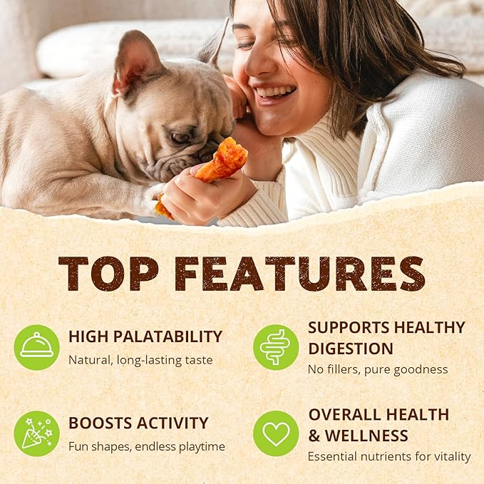 AFreschi Turkey Tendons for Dogs, USA-Sourced, Healthy Dog Treats, Rawhide-Free Puppy Chews, Long Lasting, All Natural, Hypoallergenic Dog Treats for Small Breeds, 8 oz Pack Variety (S)