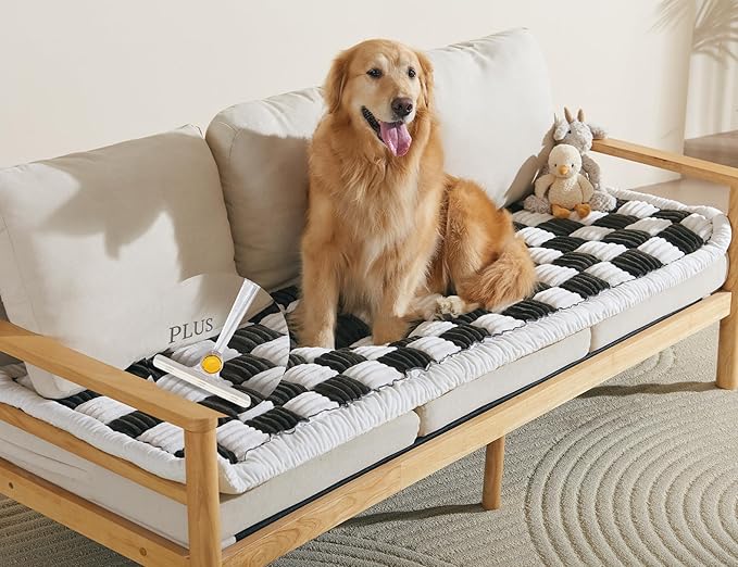 Couch Cushion Cover for dogs Sofa Cover Washable Pet Love Seat Couch Covers for Sofa Slipcovers Couch Protector Blanket for Dogs Sofa Cushion Covers for Pets Washable Pad Black 70x180cm/27.6x70.9in