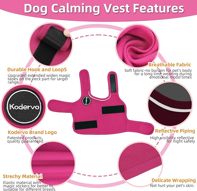 Dog Anxiety Jacket, Skin-Friendly Dog Calming Shirt - Dog Coat for Thunder, Fireworks, Vet Visits and Separation - Keep Pet Calm Without Medicine & Training, Army Green, X-Small