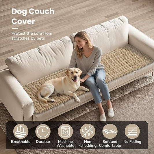 Pet Couch Cover Dogs Washable Couch Protector Non-Slip Dog Mat for Couches and Sofas Pet Friendly