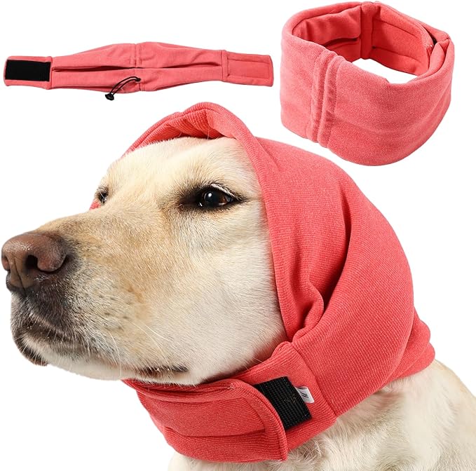 Dog Reducing Noise Hoodie, Ear Covers for Bath, Thunderstorms, Dog Anxiety Relief Hoodie