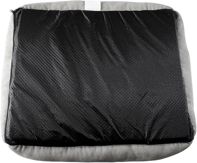 long rich rectangle bolster Pet Bed, Dog bed medium size, Gray With, 25x21x8 Inch (Pack of 1) (HCT-REC-005)