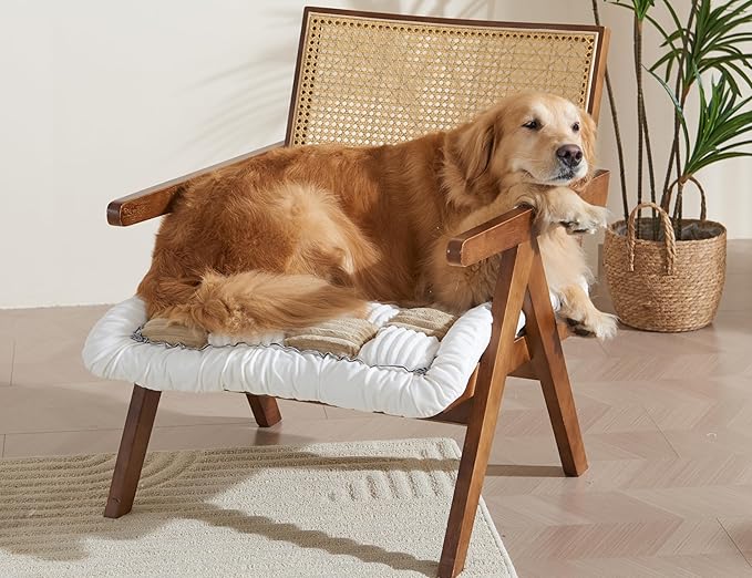 Couch Cushion Cover for dog Sofa Cover Washable Pet Love Seat Couch Covers for Sofa Slipcovers Couch Protector Blanket for Dog Sofa Cushion Covers for Pet Washable Pad Light Brown 70x70cm/27.6x27.6in