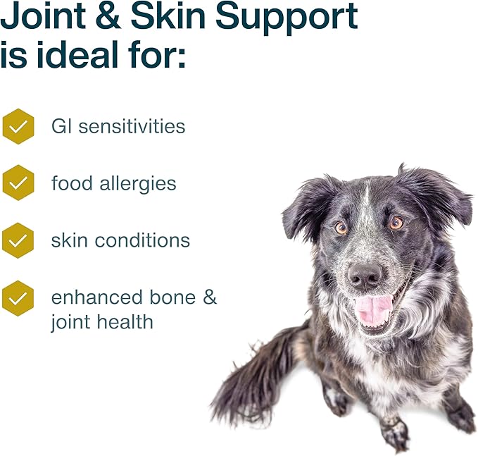 JustFoodForDogs Frozen Fresh Dog Food for Sensitive Skin & Allergies, Joint Health, Complete Meal or Human Grade Dog Food Topper, Joint & Skin Support, 18 oz (Pack of 21)