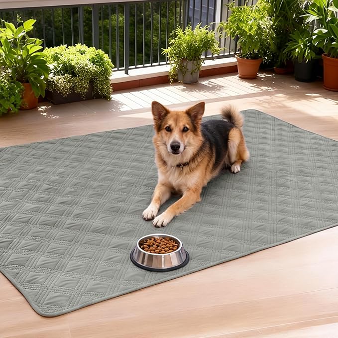 hyha Waterproof Dog Blanket, Reversible Pet Bed Blanket, Soft Sofa Couch Cover for Dogs Washable, Waterproof Pet Couch Covers for Sofa Puppy Cats Furniture Protector(40"x50", Grey/Dark Grey)