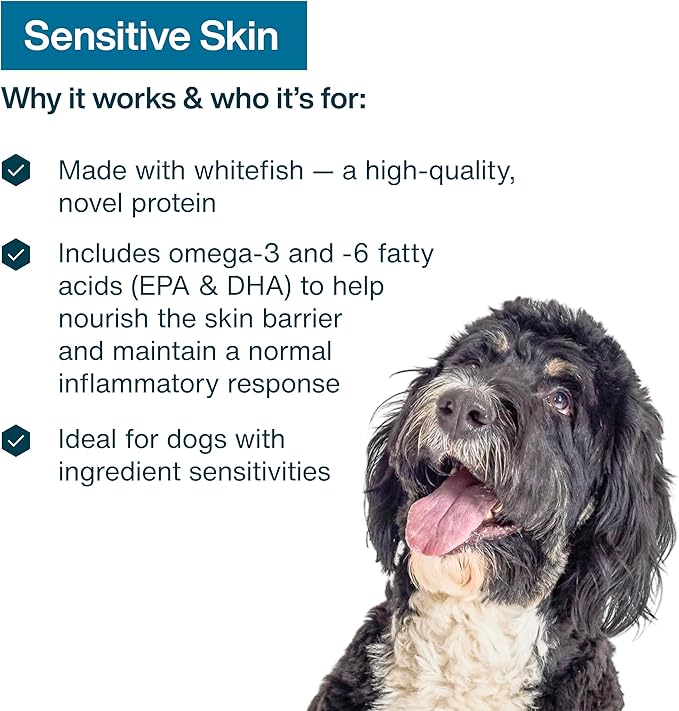 JustFoodForDogs Sensitive Skin Dog Food, Frozen Fresh Pet Meals and Toppers for Skin and Coat, Human Grade, Fortified with Omega 3, Highly Digestible, White Fish - 18-oz, 14 Pack