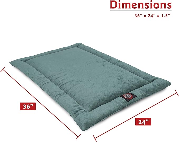 36" Villa Azure Blue Crate Dog Bed Mat By Majestic Pet Products