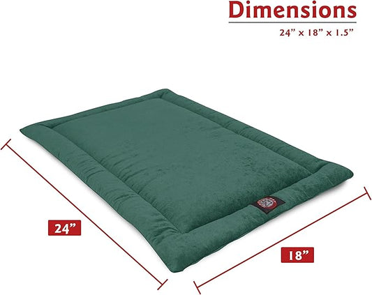 Majestic Pet Orthopedic Memory Foam Dog Crate Mat - Plush Pet Bed Pad for Crates & Kennels | USA Crafted | 24"x18" Villa Marine