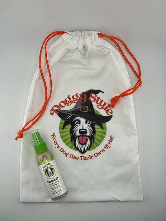 DOGGY STYLE Plant-Based & Hypoallergenic Deodorizing Spray – Conditioning, Long Lasting with Olive Oils, Coconut Oils to Relieve Itchiness, Natural Rosemary for Fresh Smelling Puppies & Pets