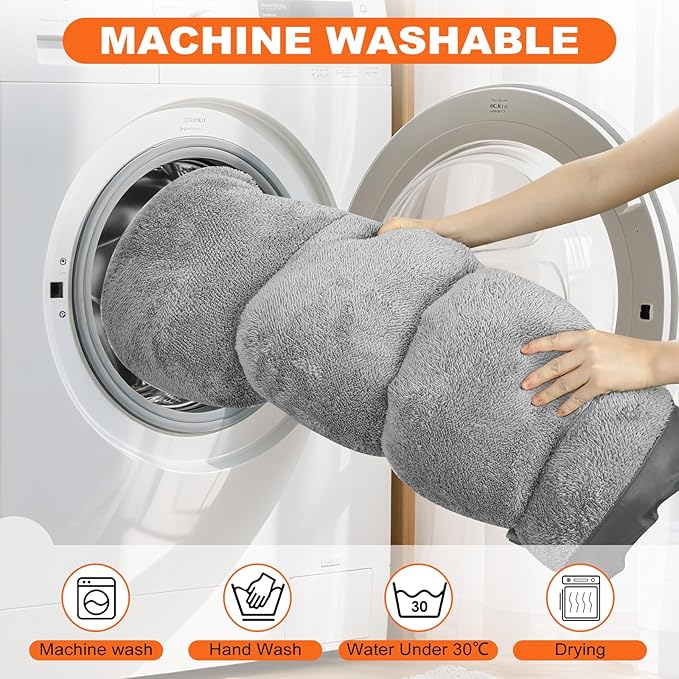 Dog Beds for Medium Dogs Washable, Rectangle Dog Beds Medium Size Dogs, Calming Puppy Pets with Non-Slip Bottom, 28”x20”x7”, Grey