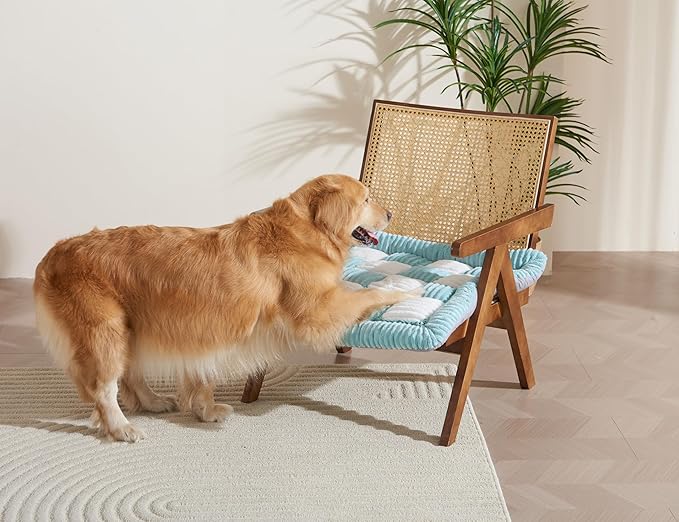 Couch Cushion Cover for dogs Sofa Cover Washable Pet Love Seat Couch Covers for Sofa Slipcovers Couch Protector Blanket for Dogs Sofa Cushion Covers for Pets Washable Pad Blue 70x70cm/27.6x27.6in