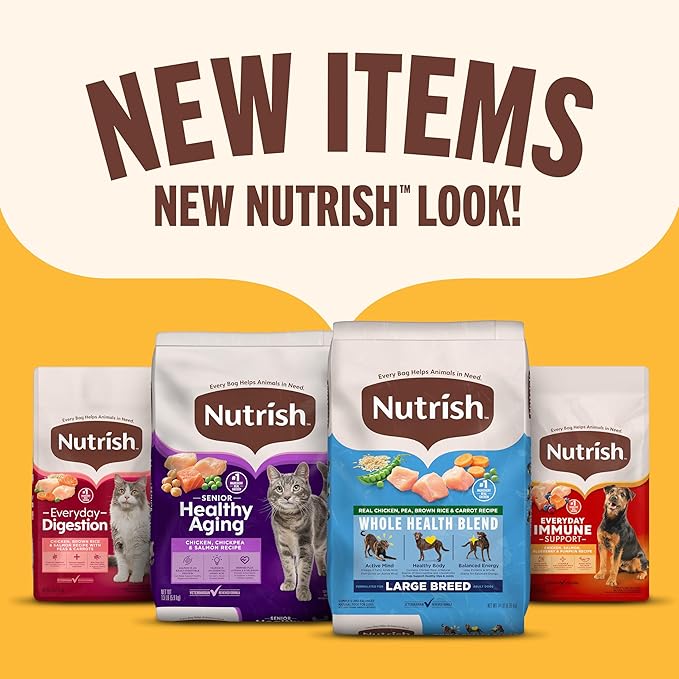 Nutrish High Protein Beef, Potato & Peas Recipe with Venison & Lamb Dry Dog Food, 4 lb. Bag, Packaging May Vary (Rachael Ray)