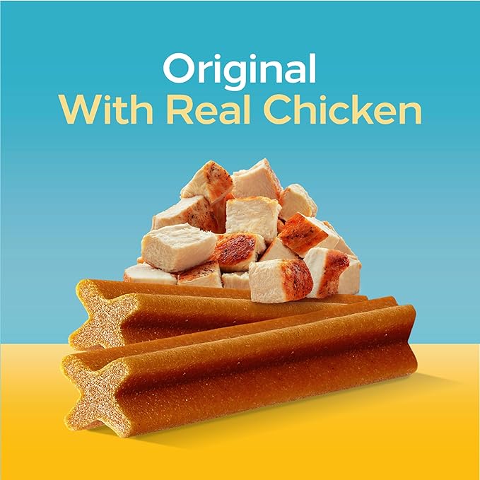 Pedigree Dentastix Small and Toy Breed Dog Treats, Original with Real Chicken, 20.3 oz. Bag (84 Treats)
