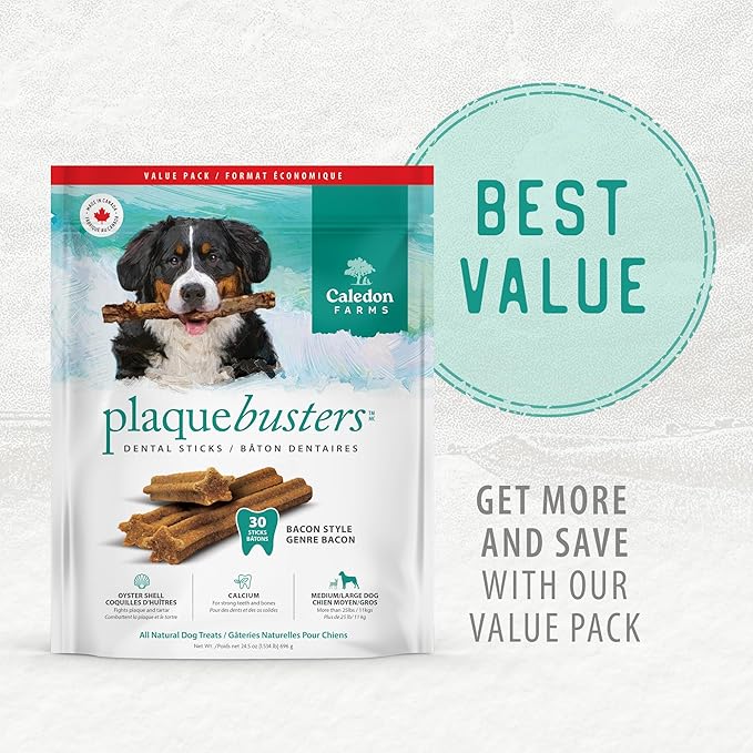 Caledon Farms Plaque Busters Bacon - Value Pack 24.5oz/696 Grams