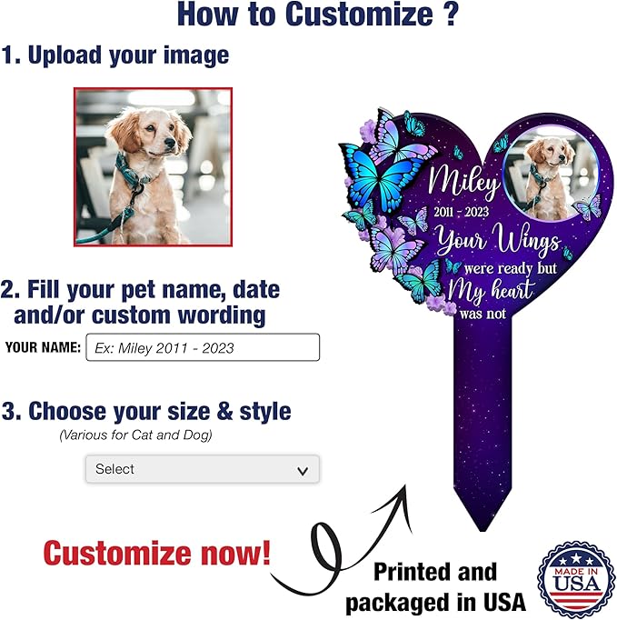Personalized Cross Stake Pet Cemetery Memorial Pet Loss Sign Pet Plaque Garden Decor Garden Decor Funeral Keepsake Memorial Bereavement Gifts For Loss Of Pet Picture Gifts For Someone Lost Pet