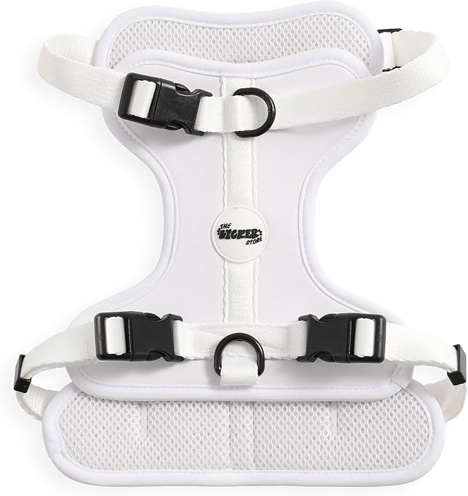 HNS1002F Arlo Medium Adjustable Soft Padded No Pull Pet Harness with 3 Buckles and 3 Leash Clips, Seltzer